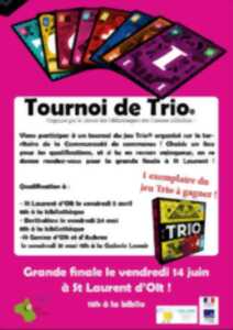photo Jeux de société : Tournoi de Trio à la médiathèque de St Laurent d'Olt