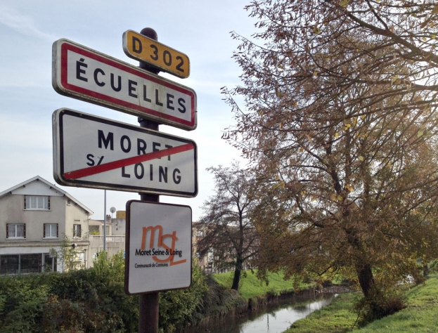 Un quatrième panneau, celui d'Orvanne commune nouvelle, devrait faire son apparition en 2015 - Crédits : Aurélien Accart - Radio France/ CC by SA