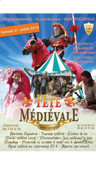 FETE MEDIEVAL 27 JUILLET 2019  sur la Sorcellerie à ECURIE LESEIGNEUR