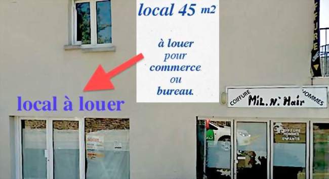 Local commercial 45 m2 en centre ville à louer