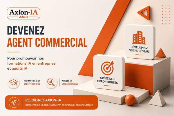 Agent commercial indépendant H/F – Formations IA, audits IA et coaching – Secteur Voiron