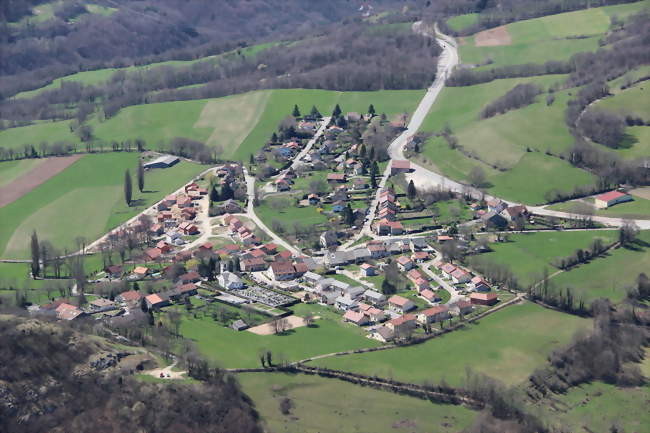 Le village de Léaz vu depuis le Vuache - Léaz (01200) - Ain