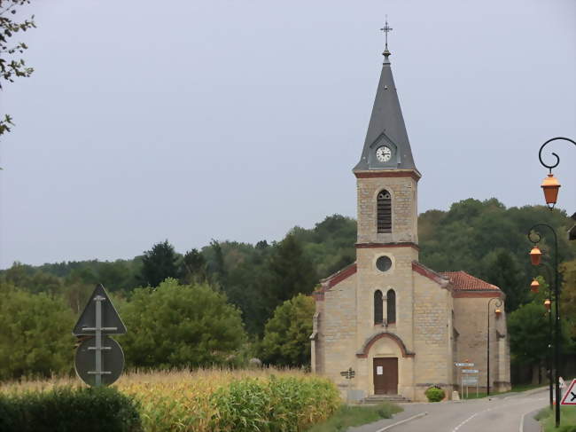 Vue de l'église - Sainte-Croix (01120) - Ain