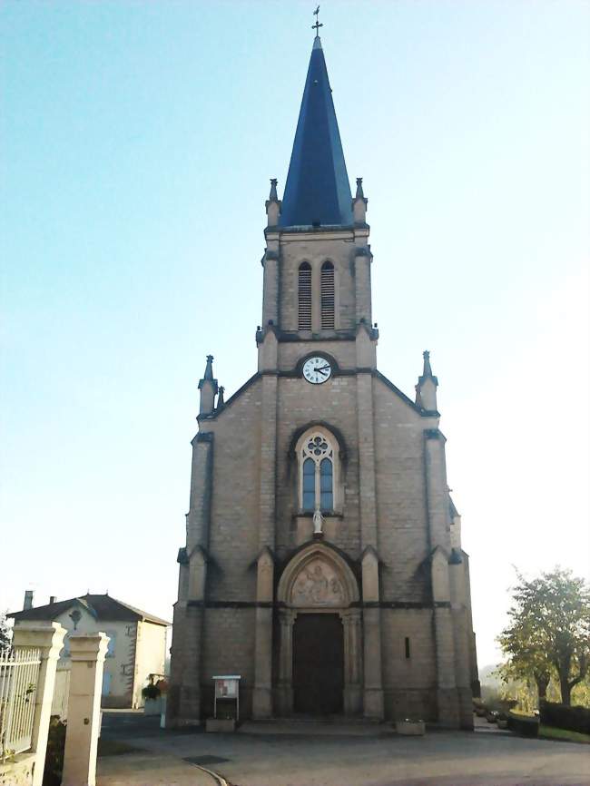 Église sur l'ancienne place du village - Saint-Cyr-sur-Menthon (01380) - Ain