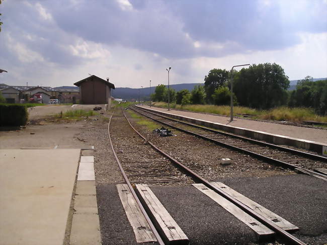 Vue de la gare de Villereversure - Villereversure (01250) - Ain