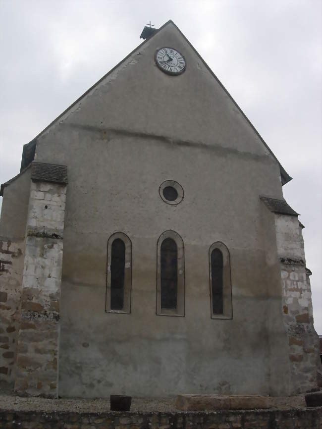 Le chevet plat de l'église - Prunay-Belleville (10350) - Aube