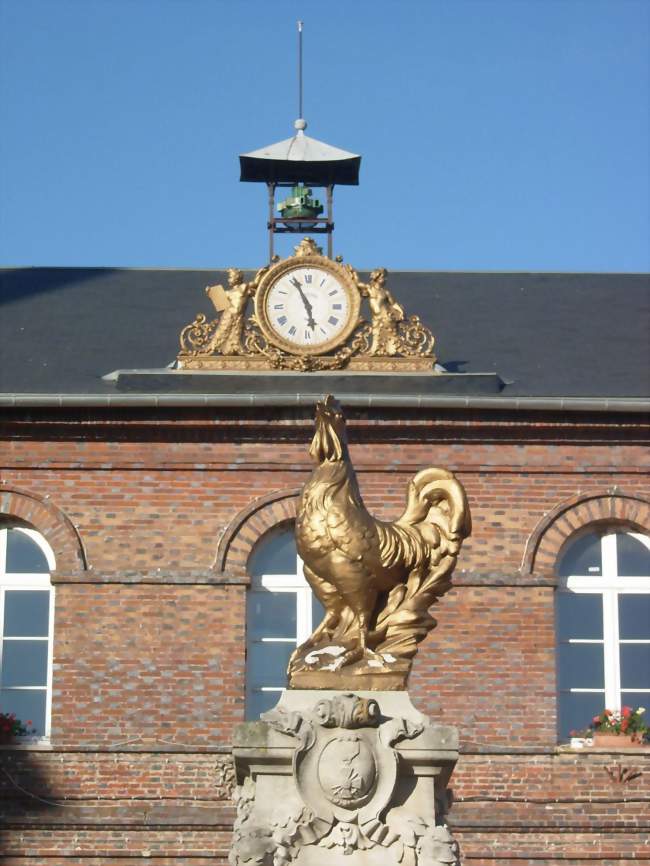 le coq du monument aux morts et la mairie - Rigny-le-Ferron (10160) - Aube