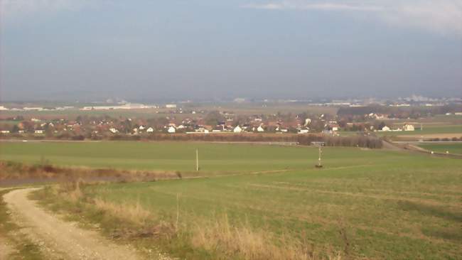 Vue de Torvilliers à haute altitude - Torvilliers (10440) - Aube