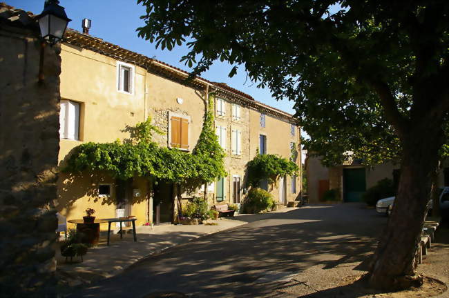 Place de l'église à Ladern-sur-Lauquet - Ladern-sur-Lauquet (11250) - Aude