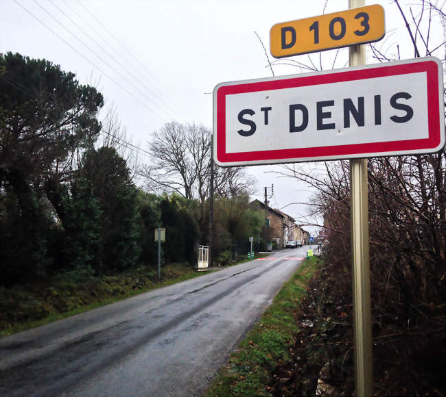 Entrée de Saint-Denis (Aude) route de Brousses et Villaret - Saint-Denis (11310) - Aude