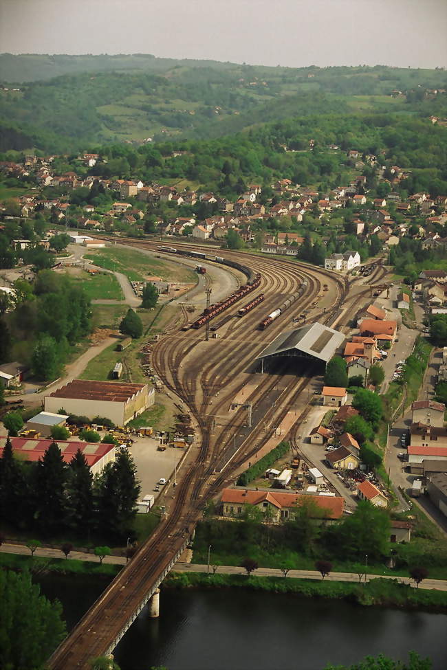 Panorama de la ville autour de la gare - Capdenac-Gare (12700) - Aveyron