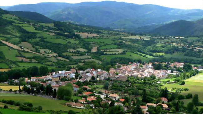 commune de Nant- son bourg chef-lieu Vue générale - Nant (12230) - Aveyron