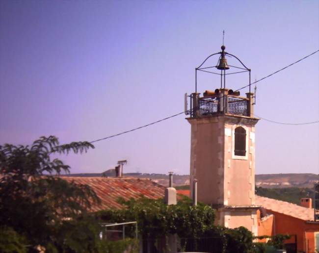Le campanile de l'église de Velaux - Velaux (13880) - Bouches-du-Rhône
