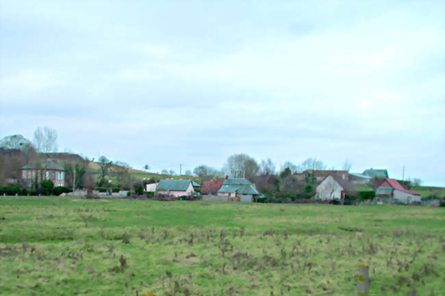 Le centre de Brucourt vu du nord-ouest - Brucourt (14160) - Calvados