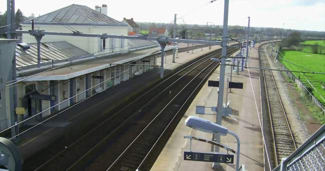 La gare vue des quais - Lison (14330) - Calvados