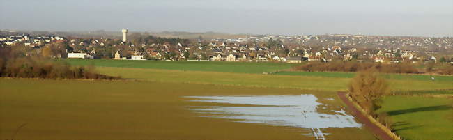 Vue de Louvigny et des marais pris de Fleury-sur-Orne - Louvigny (14111) - Calvados