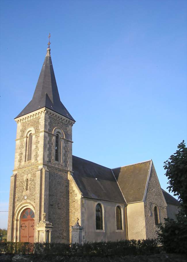 L'église Saint-Aubin - Tréprel (14690) - Calvados