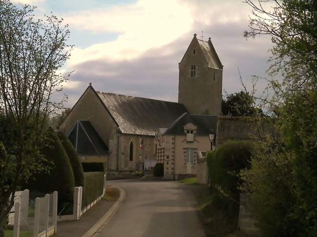 Église Saint Sébastien et mairie - Vacognes-Neuilly (14210) - Calvados