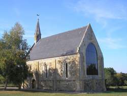 photo Pierres en Lumières dans la chapelle de Banneville-sur-Ajon