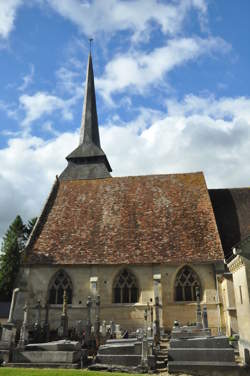 photo Exposition du nouvel épi de faîtage de l'église de Manerbe