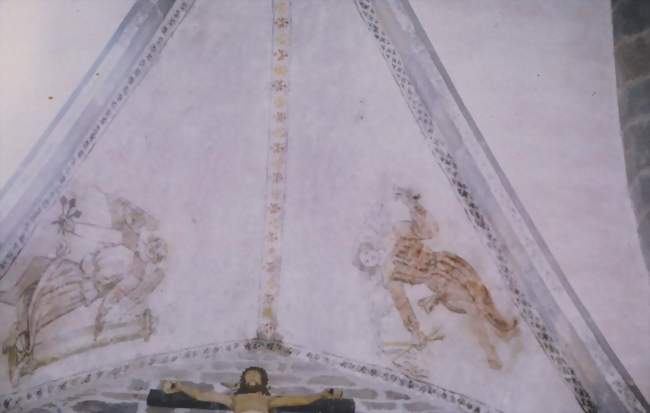 Peintures murales de la nef de l'église Saint-Germain - Cézens (15230) - Cantal