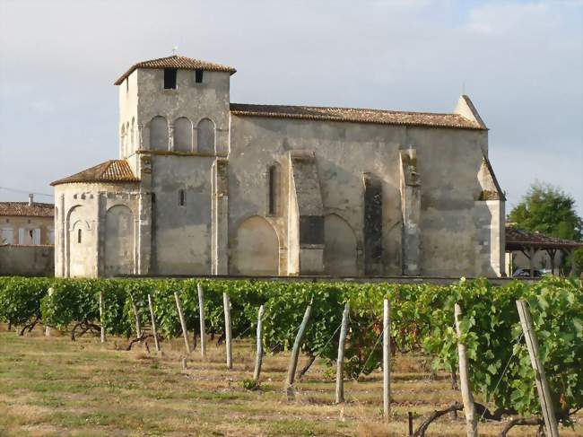 L'église Saint-Sulpice vue des vignes - Challignac (16300) - Charente