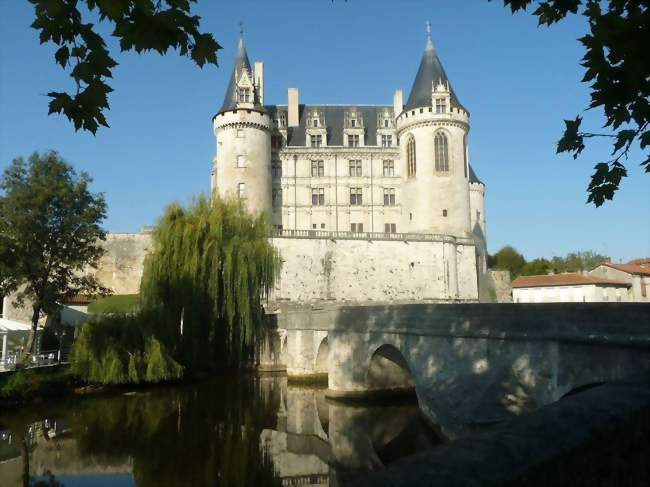 Le château de La Rochefoucauld surplombant la Tardoire - La Rochefoucauld (16110) - Charente