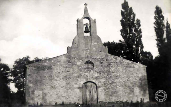 Eglise de Bazauges en 1950 - Bazauges (17490)  