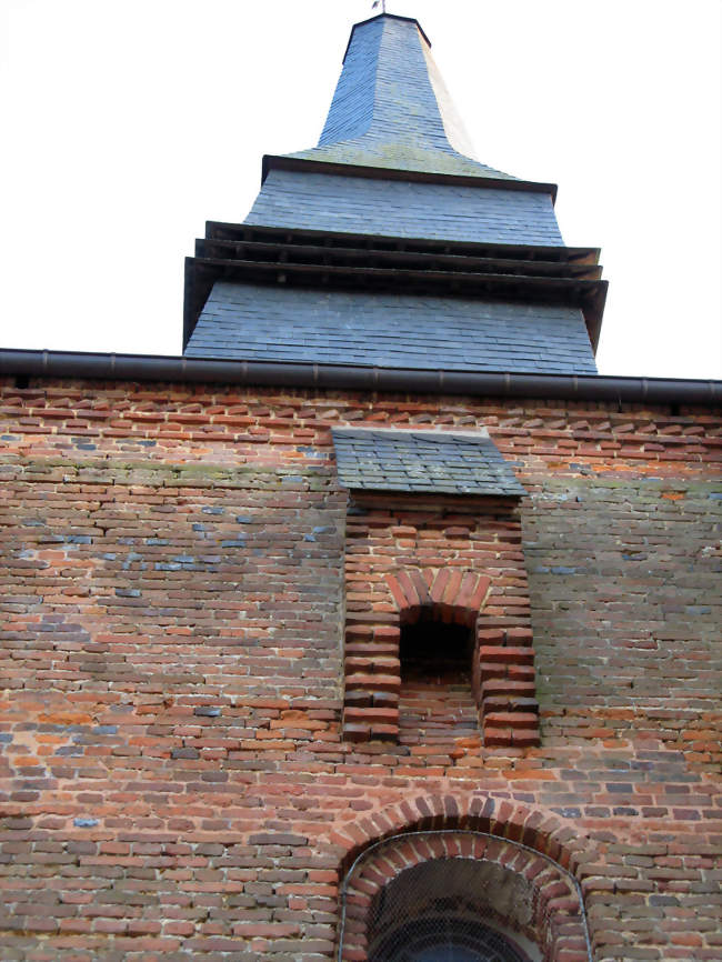 Église d'Archon, bretèche vue de la place - Archon (02360) - Aisne