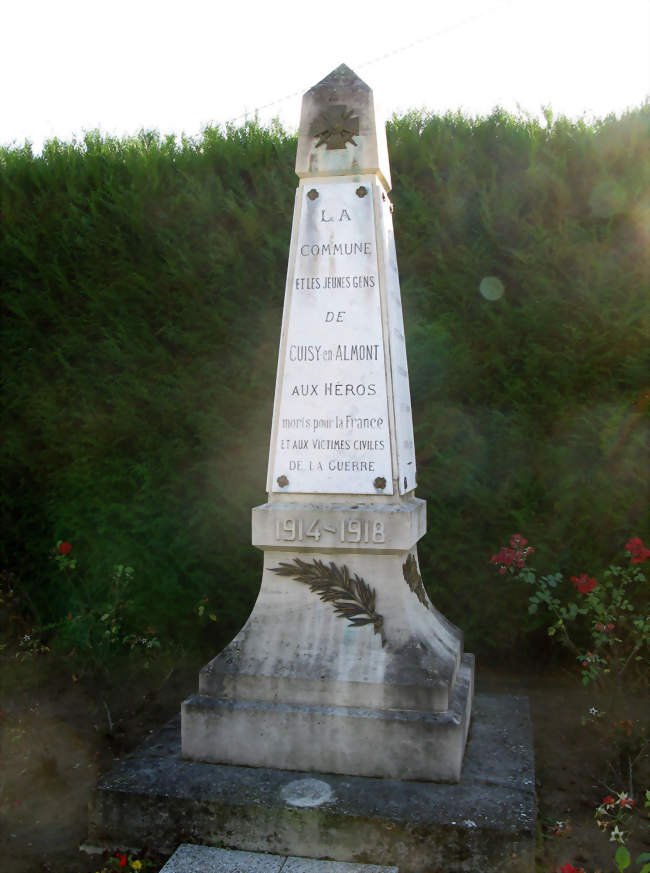 Monument aux morts de Cuisy-en-Almont - Cuisy-en-Almont (02200) - Aisne