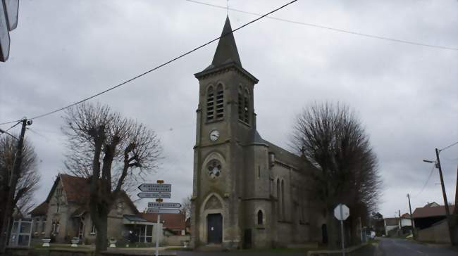 Mairie et église  - Orainville (02190) - Aisne
