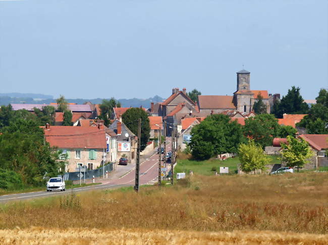 Le village, vu depuis la D1 en venant de Château-Thierry - Rocourt-Saint-Martin (02210) - Aisne