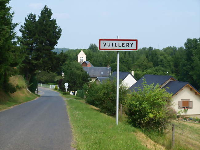 L'entrée du village, en venant de Crouy - Vuillery (02880) - Aisne