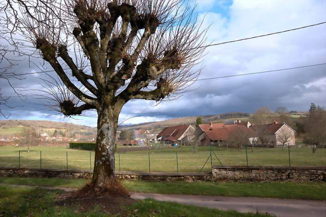 Le village vu depuis l'église - Bellenot-sous-Pouilly (21320) - Côte-d'Or