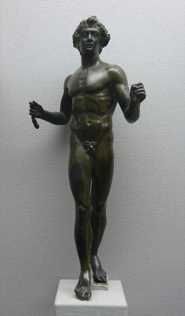 Statuette de Bacchus trouvée sur la commune de Jouey (Musée des Antiquités Nationales de Saint Germain) - Jouey (21230) - Côte-d'Or