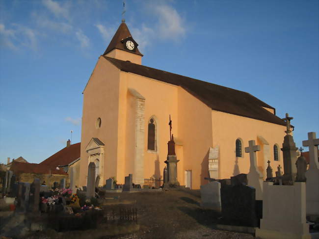 Vue générale de l'église - Orain (21610) - Côte-d'Or