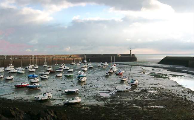 L'avant-port de Binic à marée basse - Binic (22520) - Côtes-d'Armor