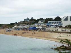 La plage à marée basse