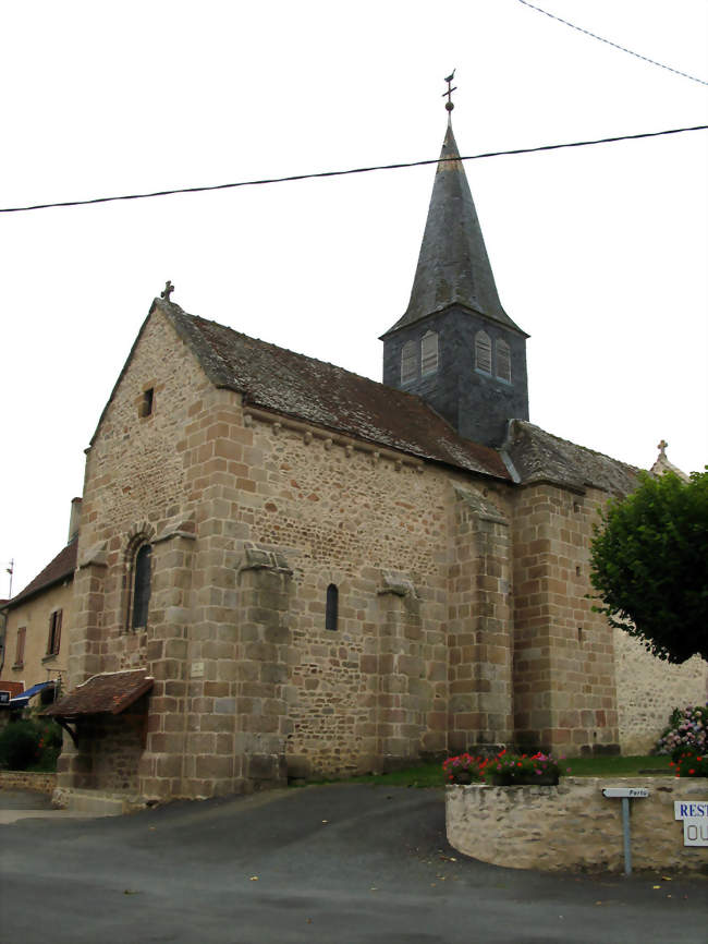 Vue partielle de l'église - Colondannes (23800) - Creuse