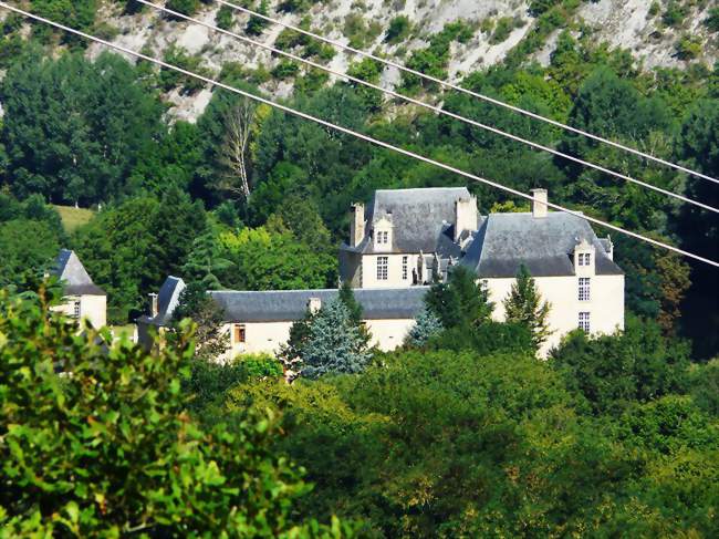 Vu depuis le coteau de l'Escaleyrou, le château de Sauvebuf à Aubas - Aubas (24290) - Dordogne