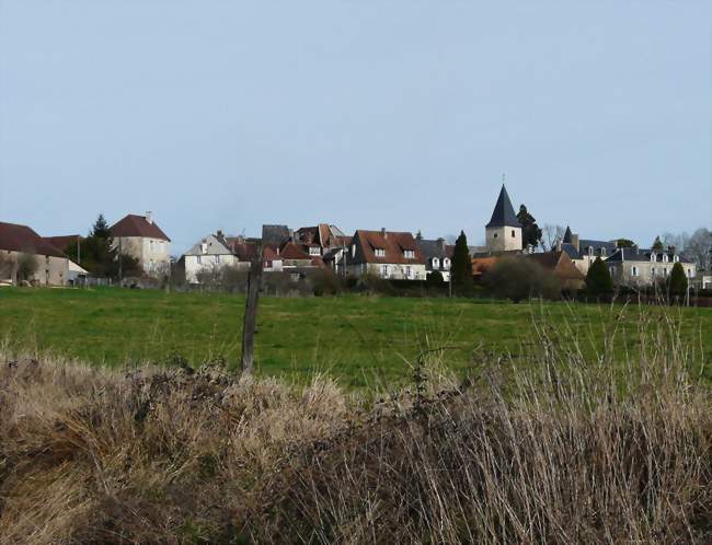 Vue du bourg de Génis - Génis (24160) - Dordogne