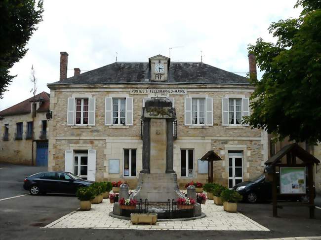 La mairie et le monument aux morts de Sainte-Orse - Sainte-Orse (24210) - Dordogne