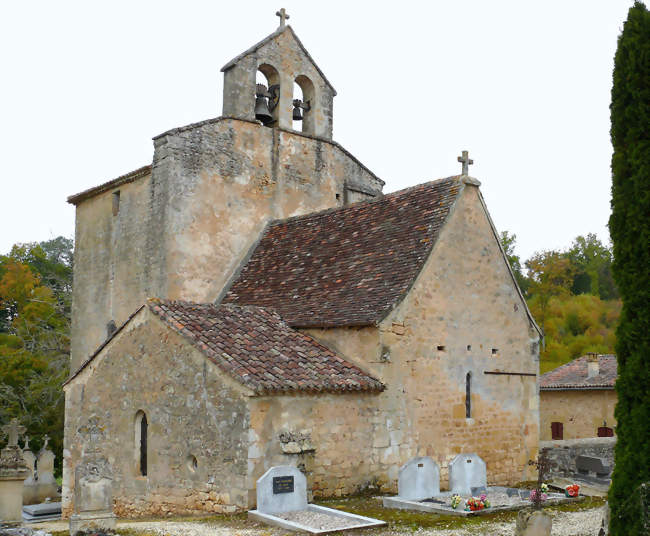 L'église Saint-Romain de Saint-Romain-de-Monpazier - Saint-Romain-de-Monpazier (24540) - Dordogne