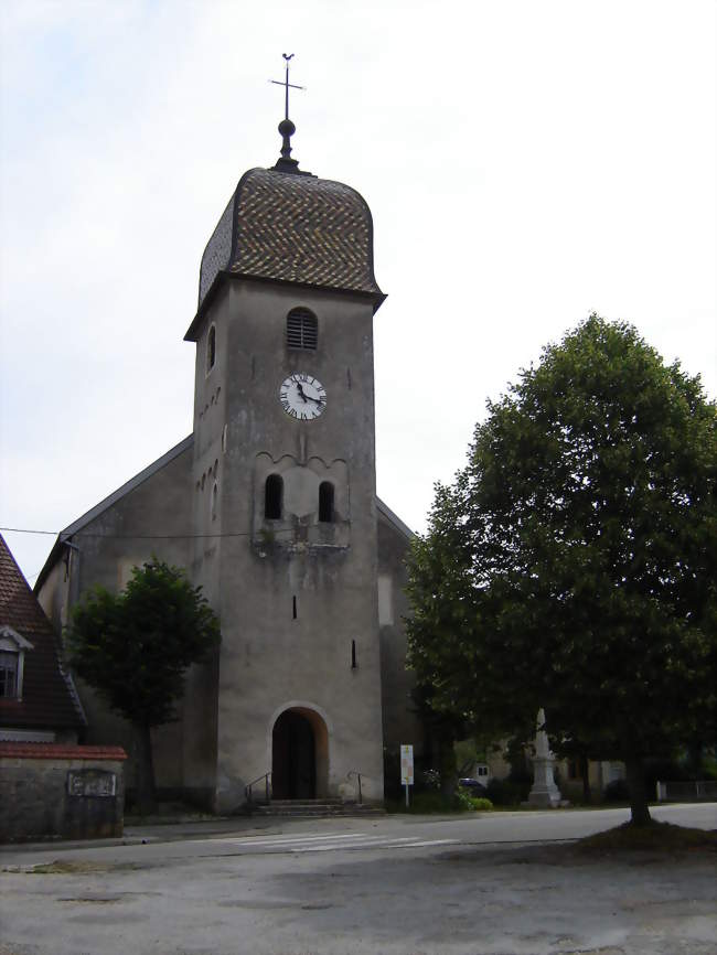 Clocher du XIIe siècle de l'église de Byans-sur-Doubs - Byans-sur-Doubs (25320) - Doubs