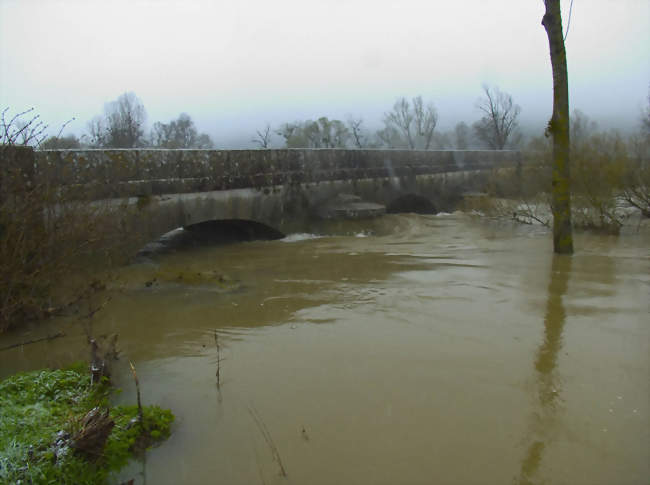 La Loue en crue au pont de Chay - Chay (25440) - Doubs