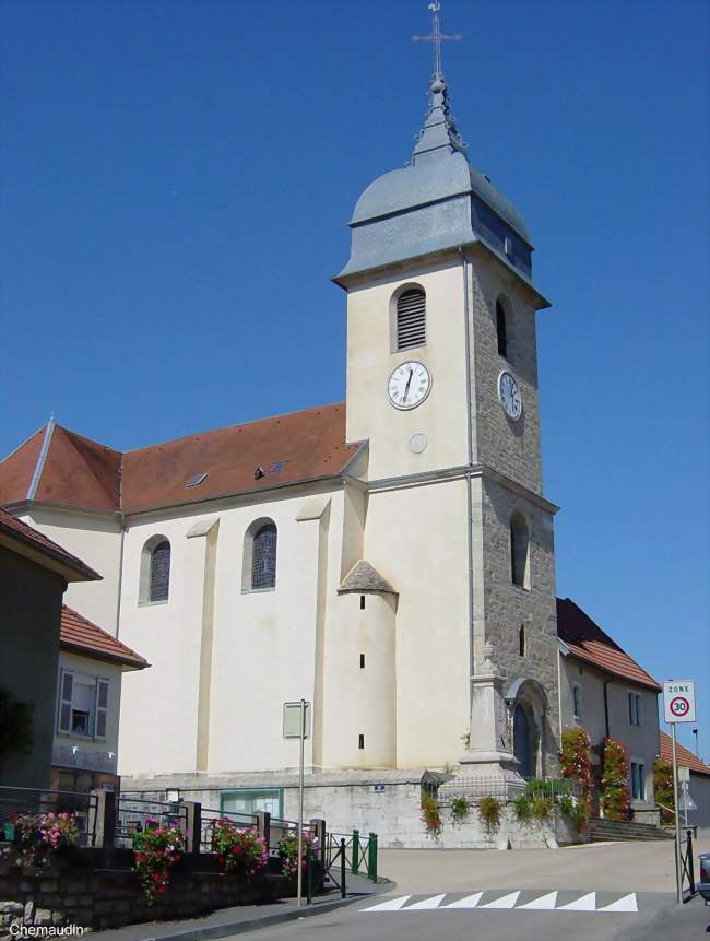 L'église (voir ci-après) - Chemaudin (25320) - Doubs