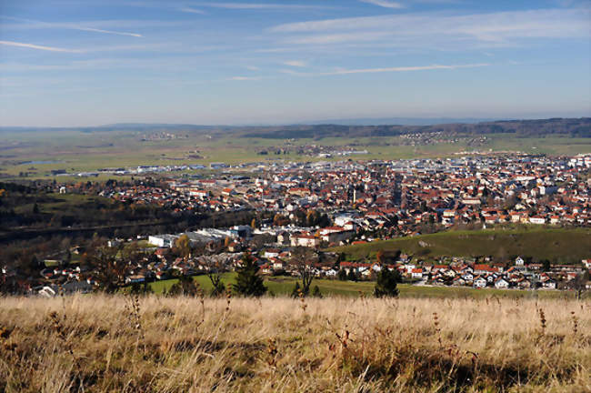 Vue générale de la ville depuis la montagne du Larmont - Pontarlier (25300) - Doubs