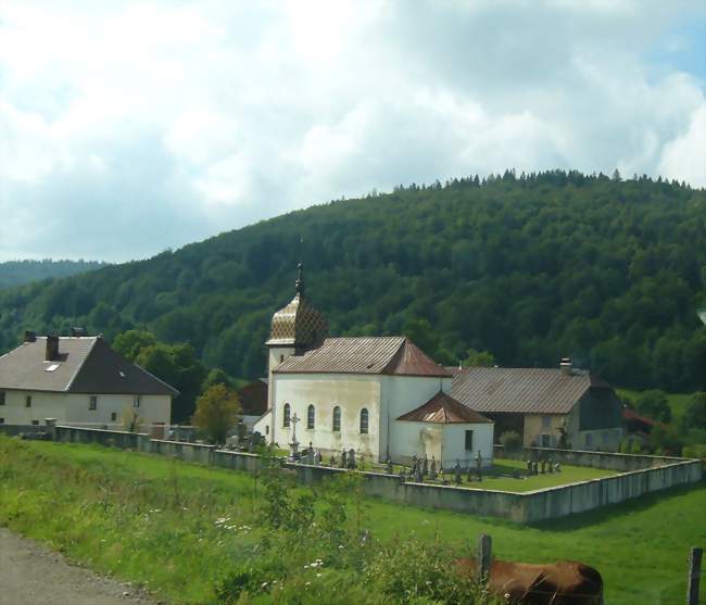 Vue de l'église de Boujeons - Remoray-Boujeons (25160) - Doubs