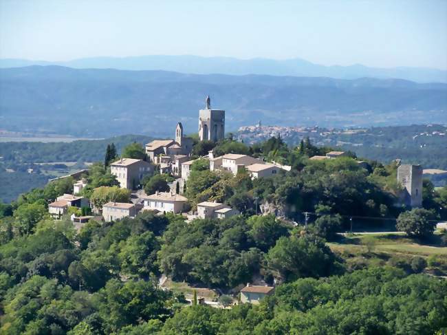 vue sur le village - Clansayes (26130) - Drôme
