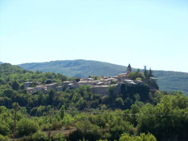vue sur Saint Auban sur Ouvèze - Saint-Auban-sur-l'Ouvèze (26170) - Drôme